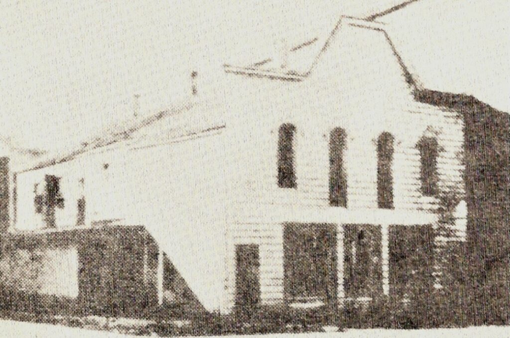First Methodist church building on East Market Street